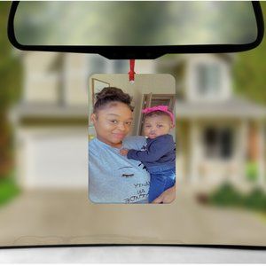 Custom Square Rectangle Heart Vertical Photo Car Freshner Accessories